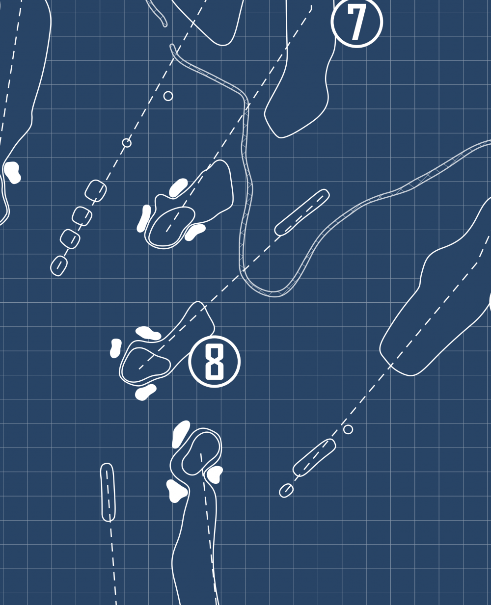 Bear Lake Golf Course Blueprint (Print)