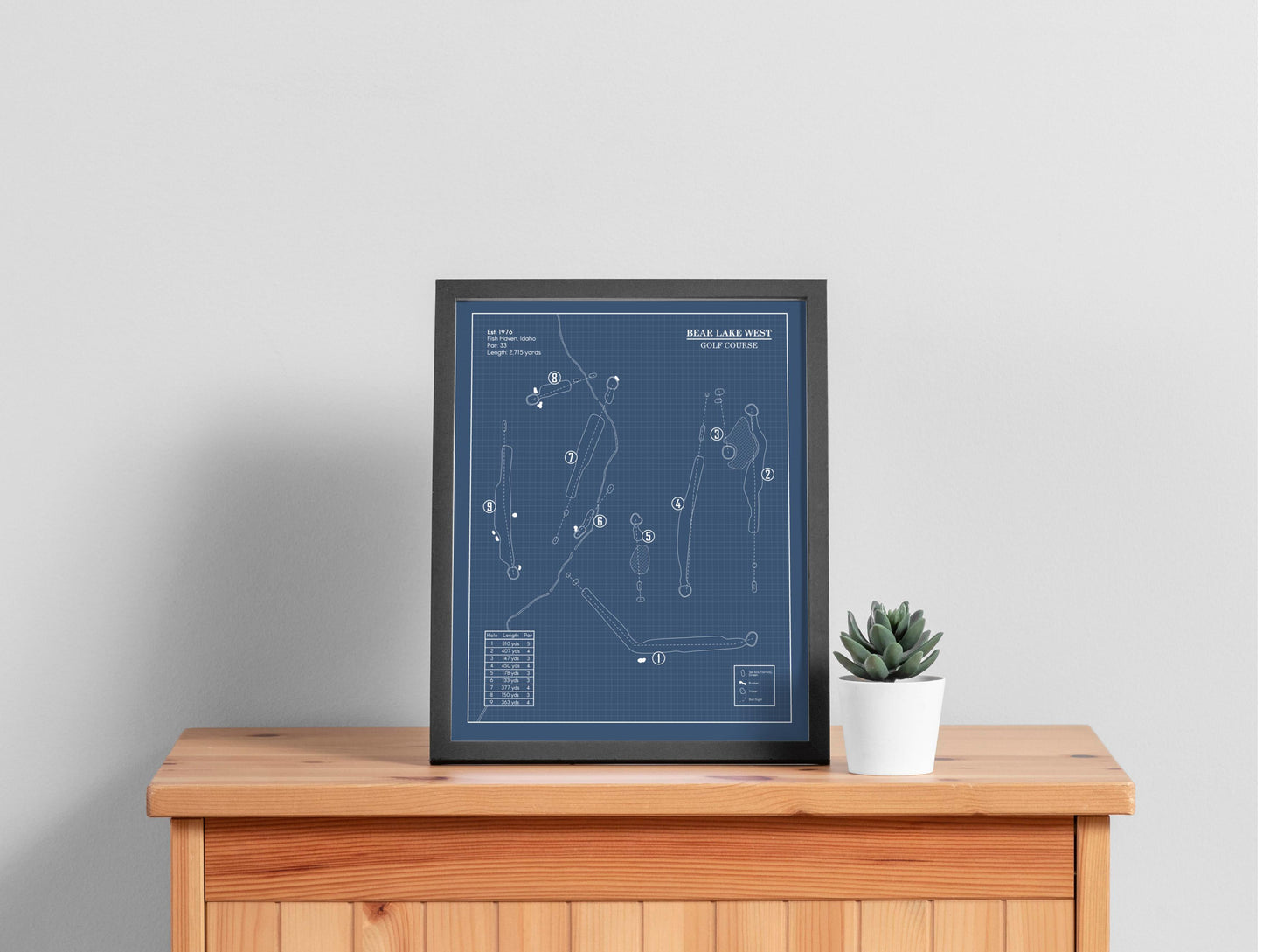 Bear Lake West Golf Course Blueprint (Print)