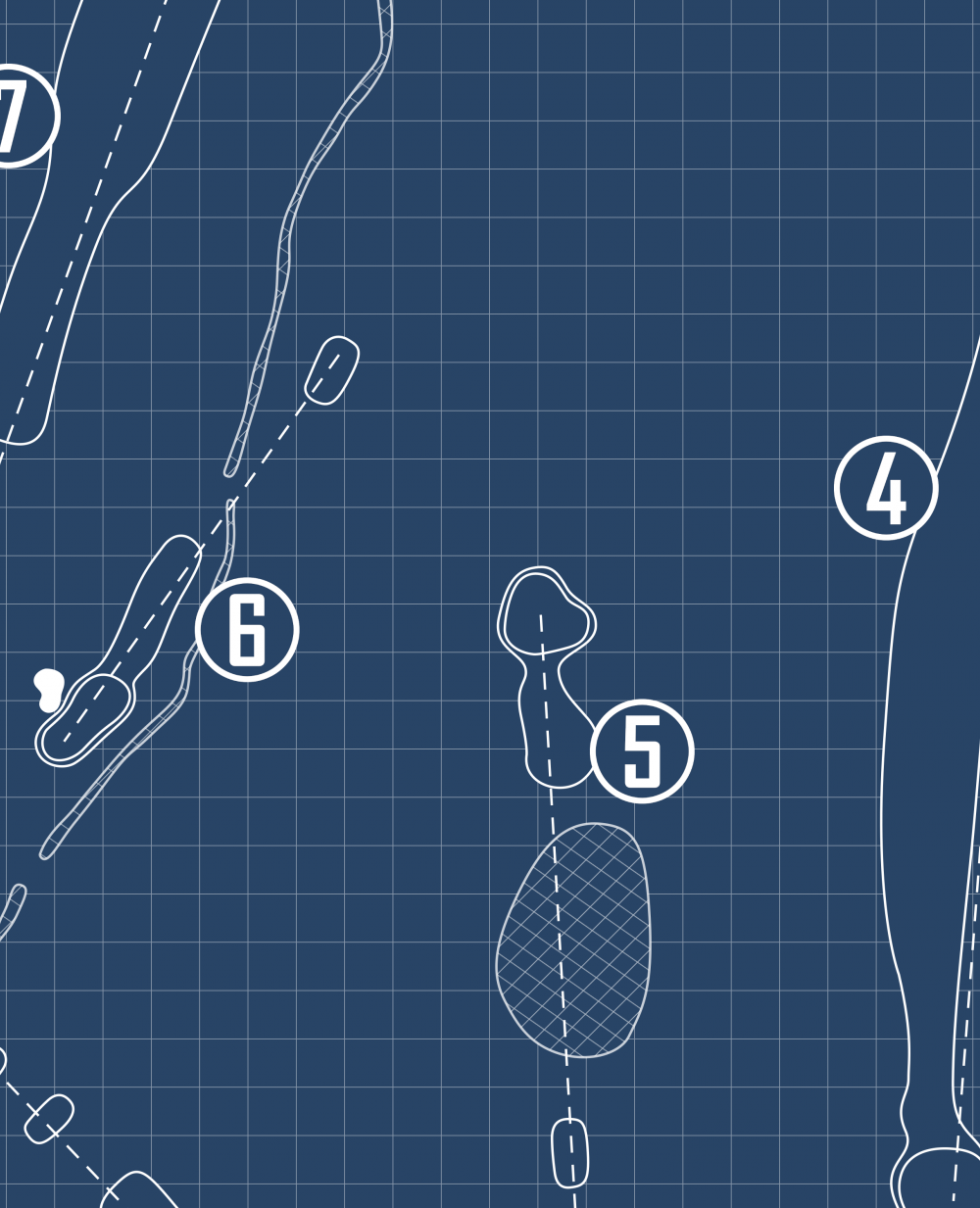 Bear Lake West Golf Course Blueprint (Print)