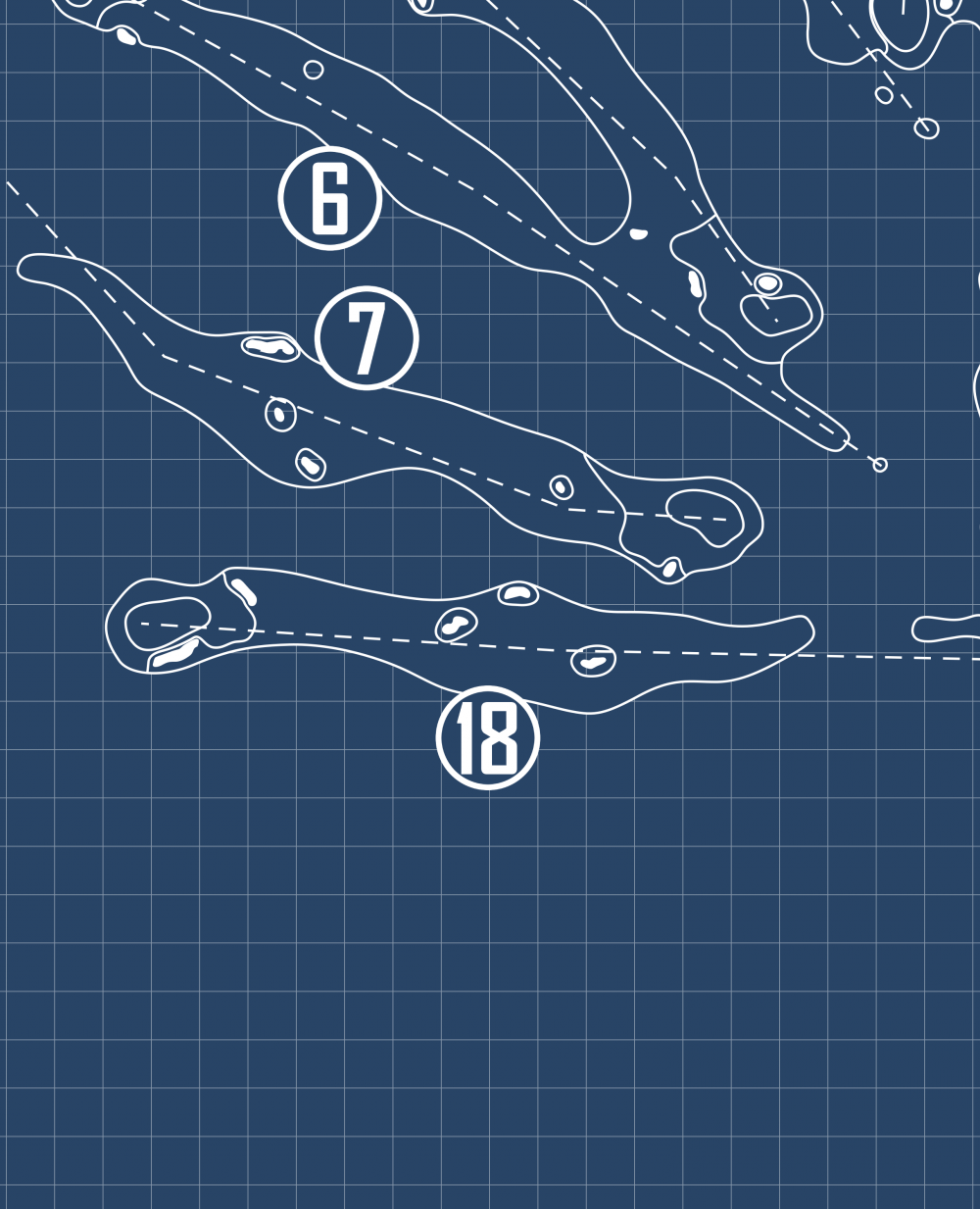 Beaverbrook Golf Club Blueprint (Print)