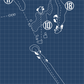 Bedford Golf & Tennis Club Blueprint (Print)