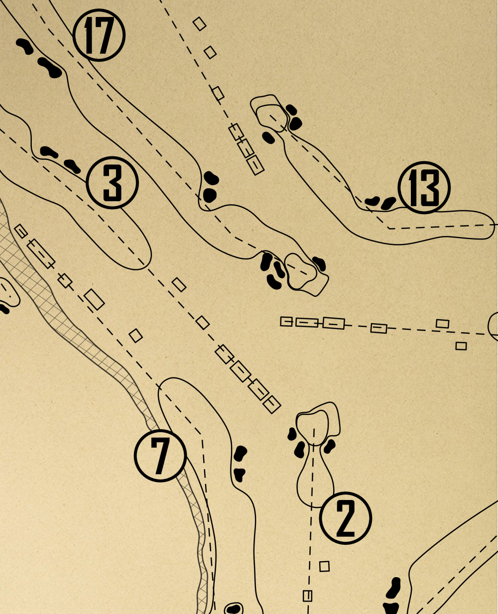 Belle Meade Country Club Outline (Print)