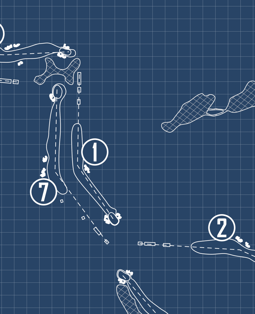 Bent Tree Country Club Blueprint (Print)