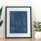 Big Canoe Golf Club Blueprint (Print)