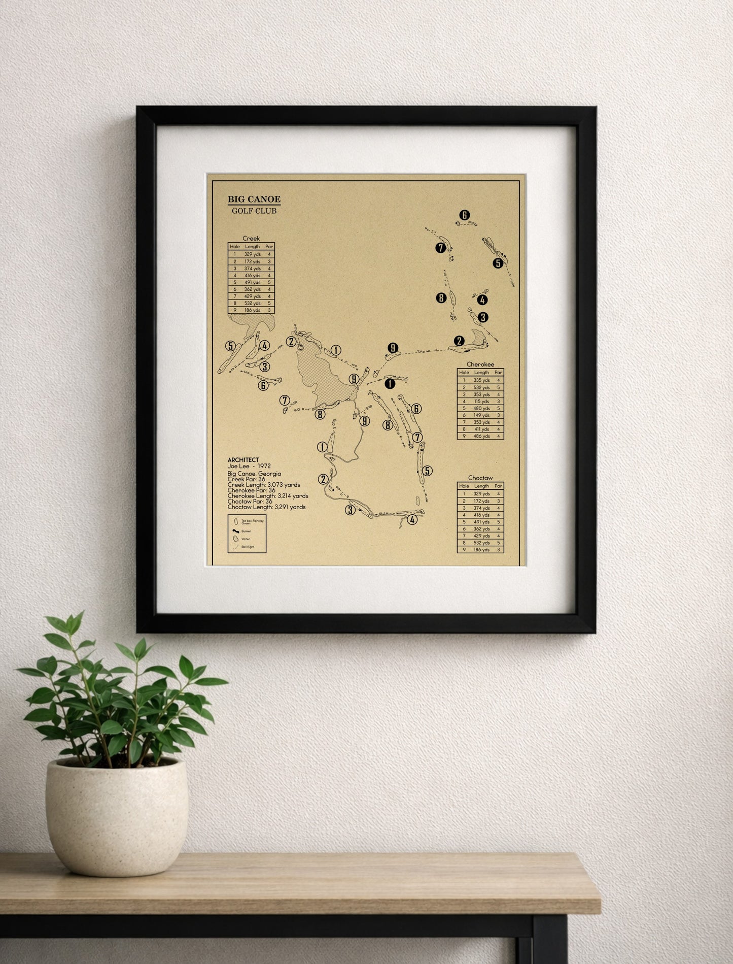 Big Canoe Golf Club Outline (Print)
