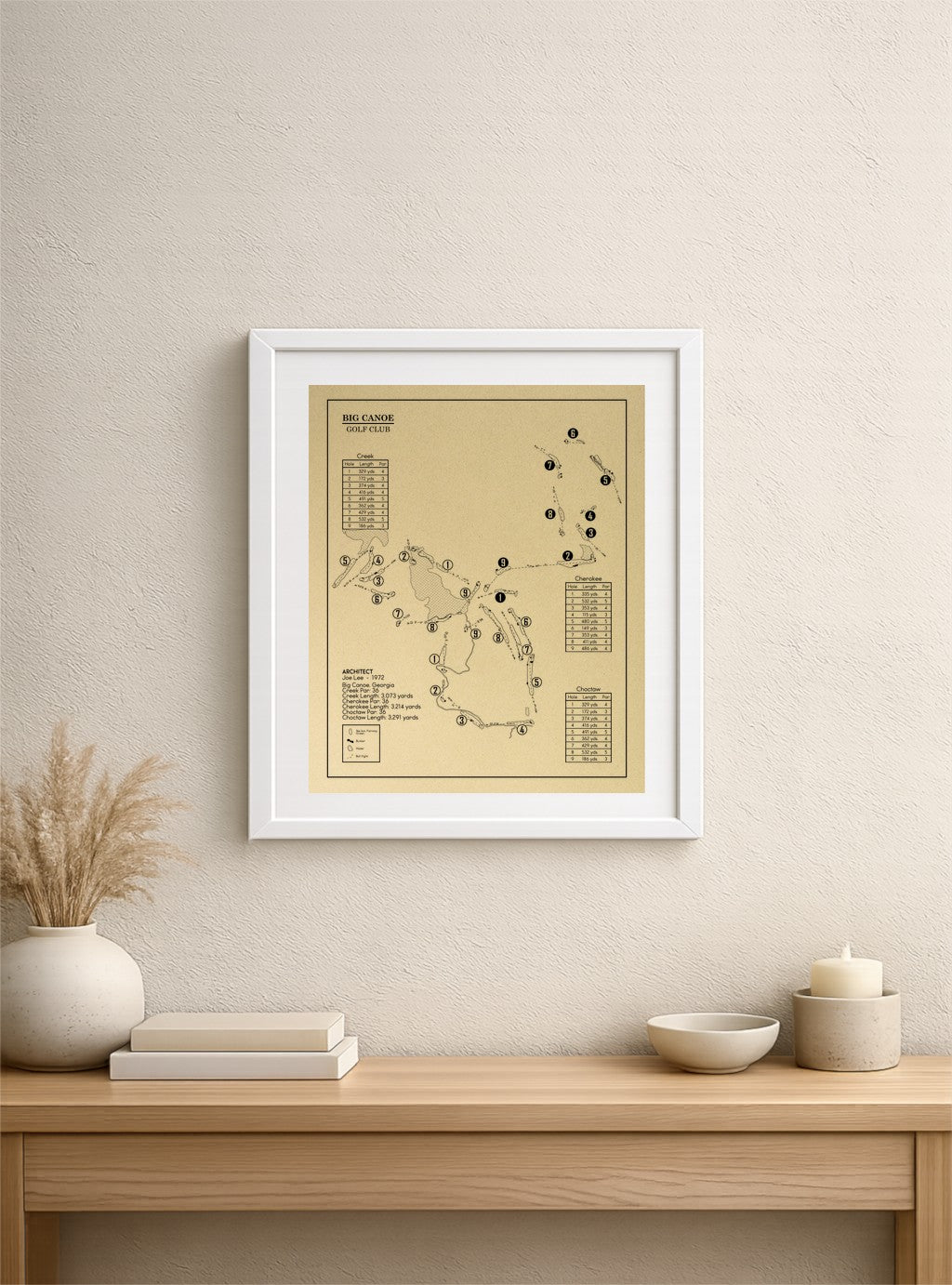 Big Canoe Golf Club Outline (Print)