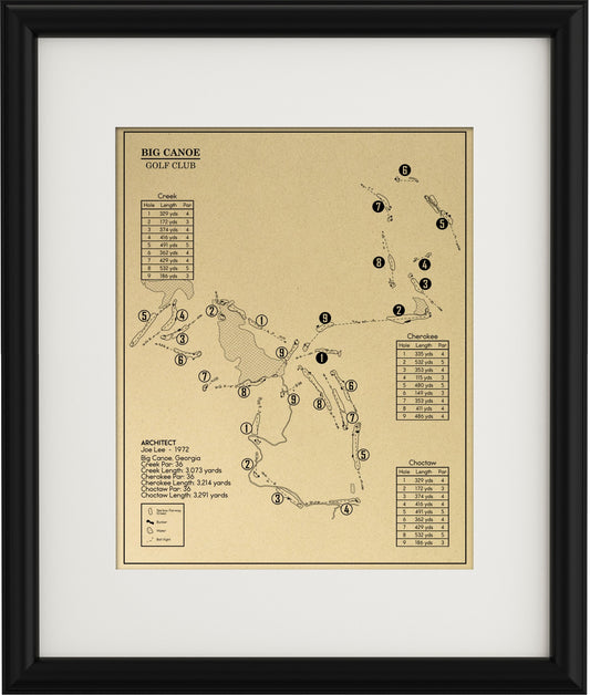 Big Canoe Golf Club Outline (Print)