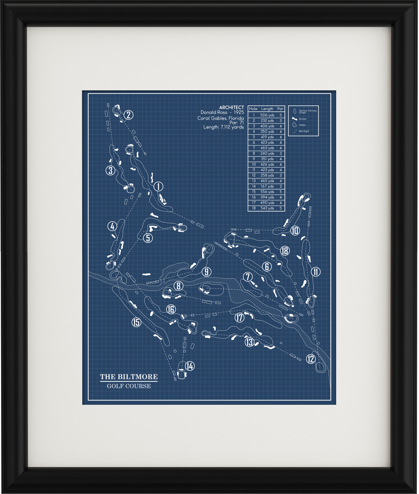 The Biltmore Golf Course Blueprint (Print) – GolfBlueprints