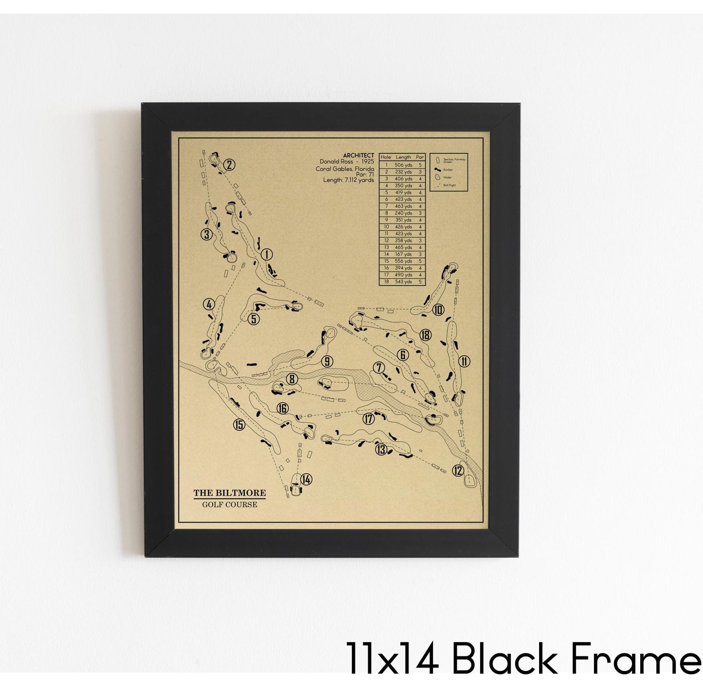 The Biltmore Golf Course Outline (Print)