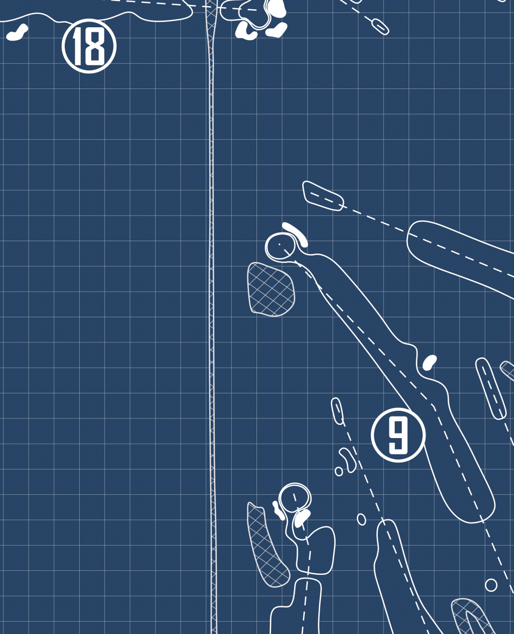 Bishop Country Club Blueprint (Print)