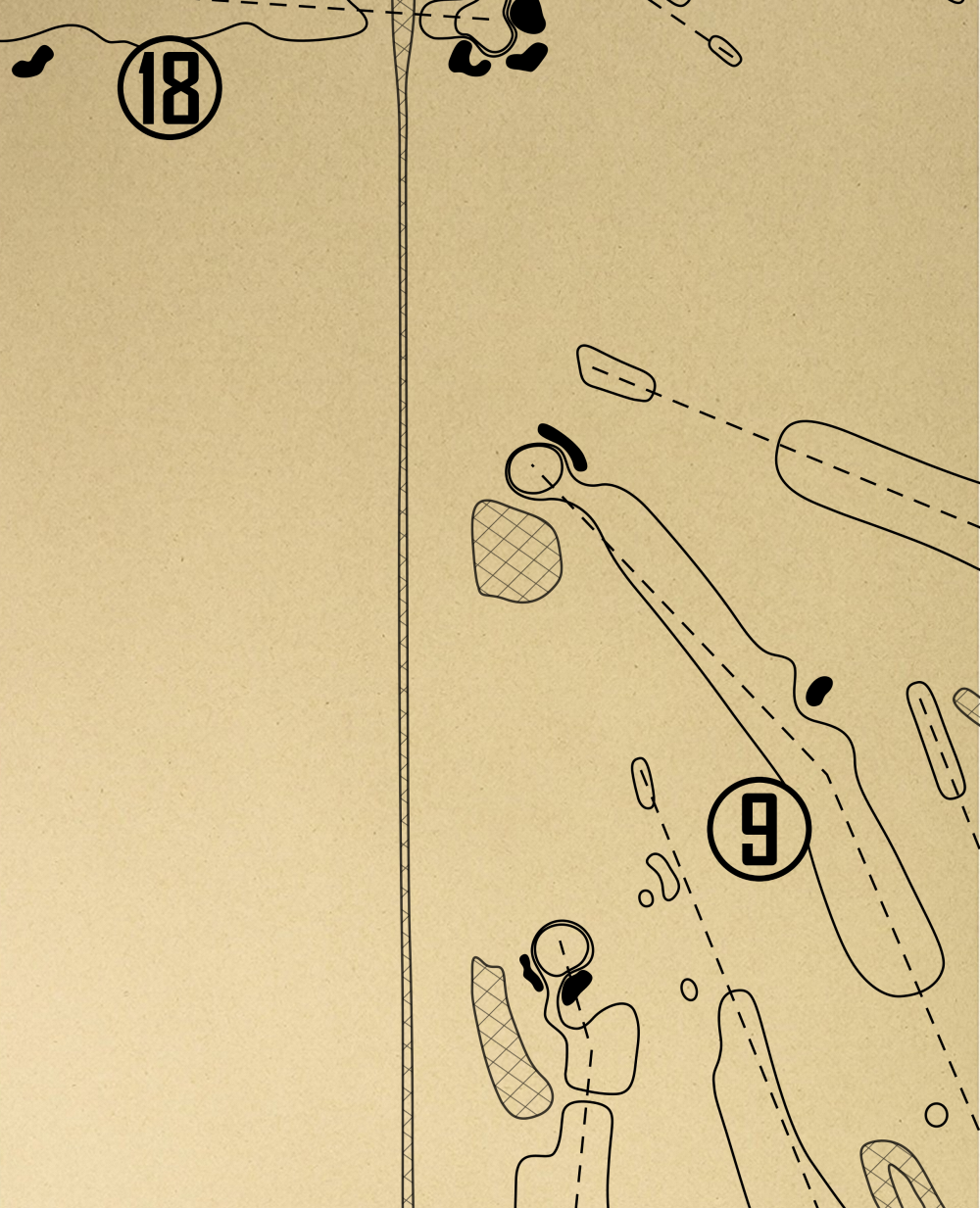 Bishop Country Club Outline (Print)