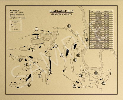 Blackwolf Run Meadow Valleys Outline (Print)