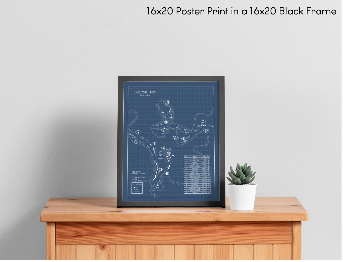 Blackwolf Run River Course Blueprint (Print)