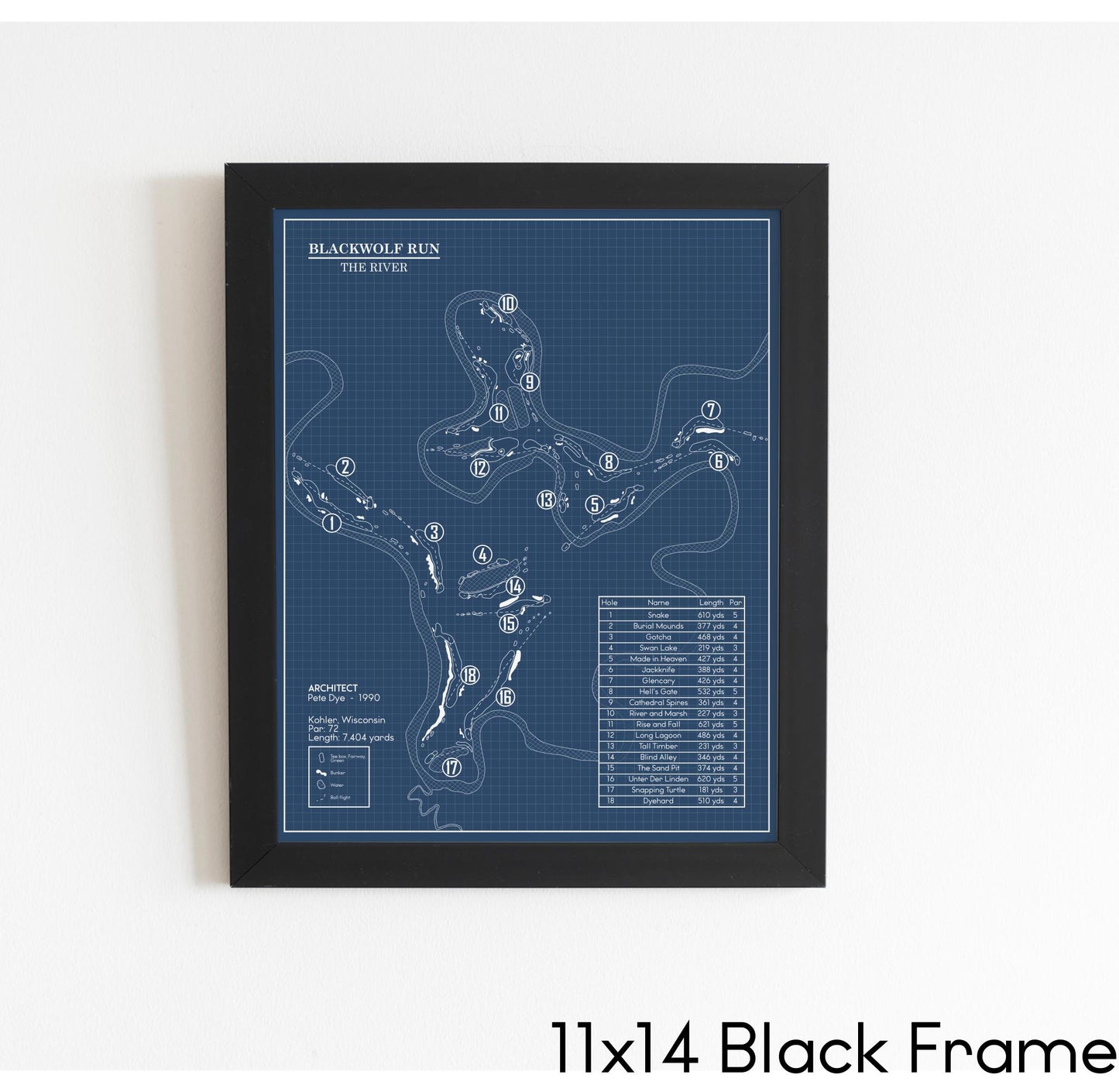 Blackwolf Run River Course Blueprint (Print)