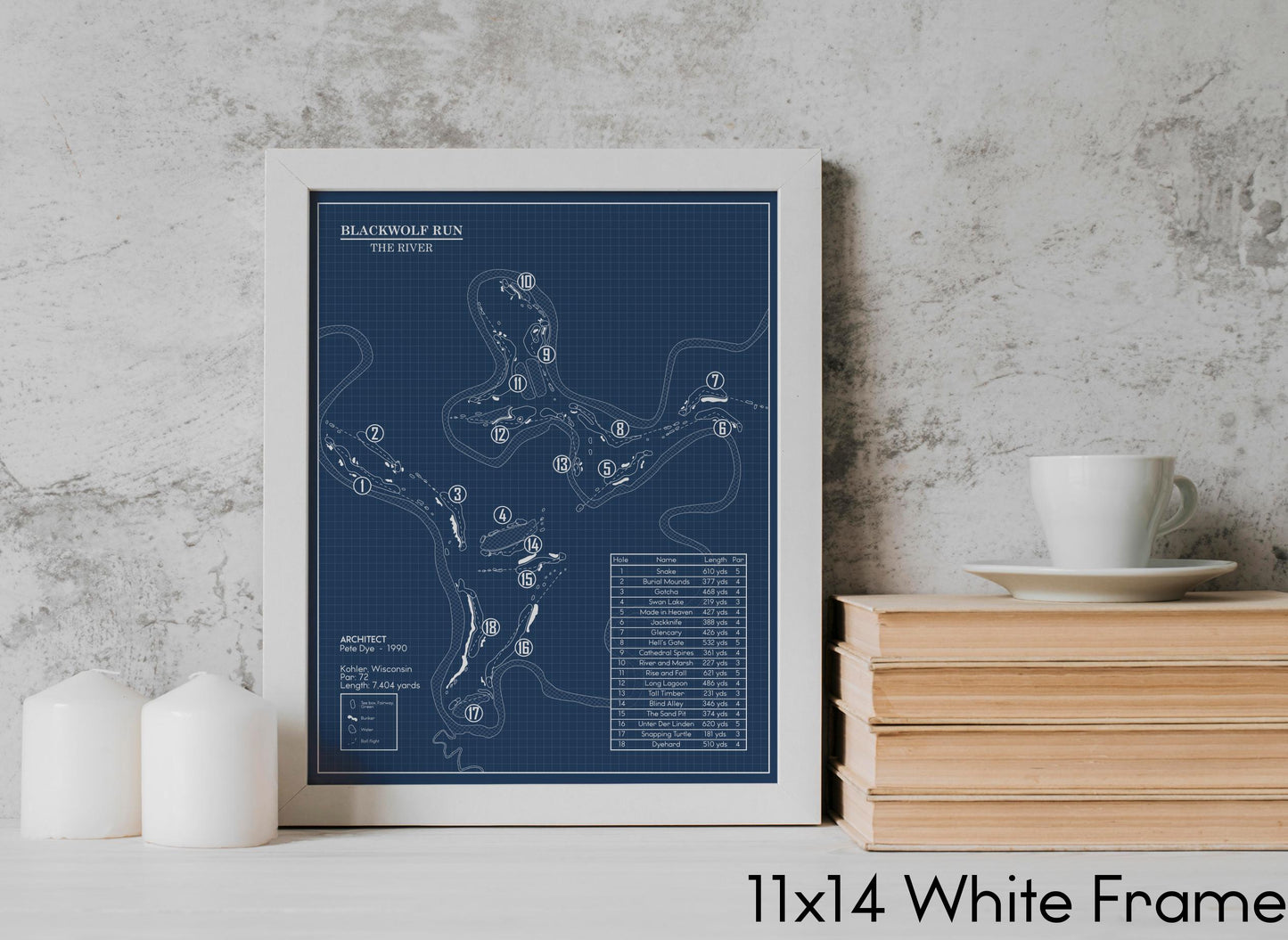 Blackwolf Run River Course Blueprint (Print)