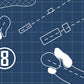 Bob O'Link Golf Club Blueprint (Print)