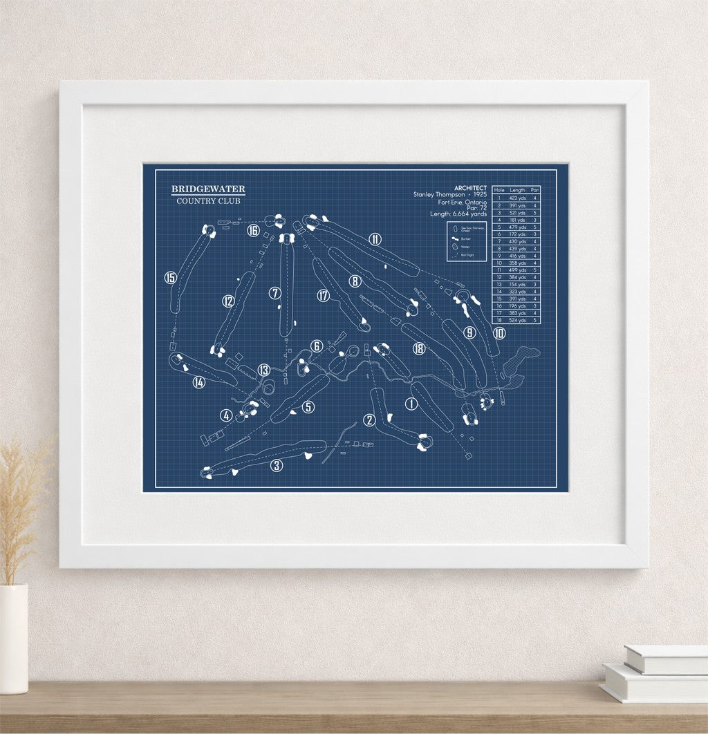 Bridgewater Country Club Blueprint (Print)