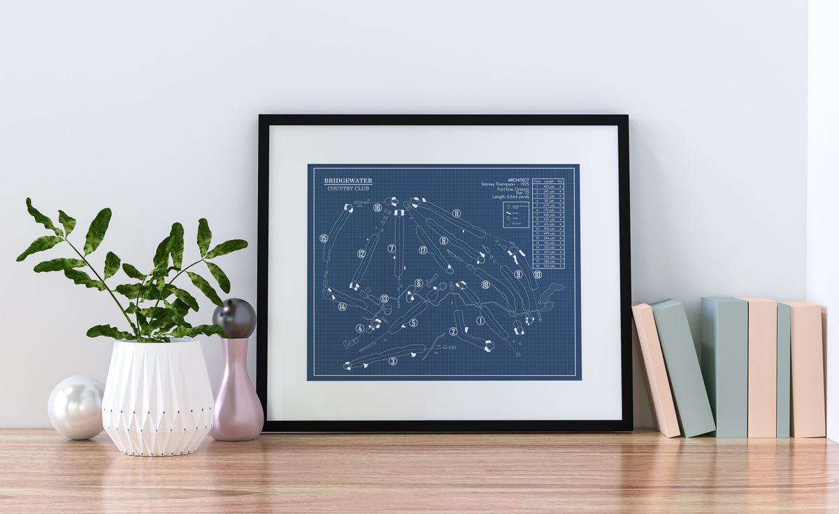 Bridgewater Country Club Blueprint (Print)