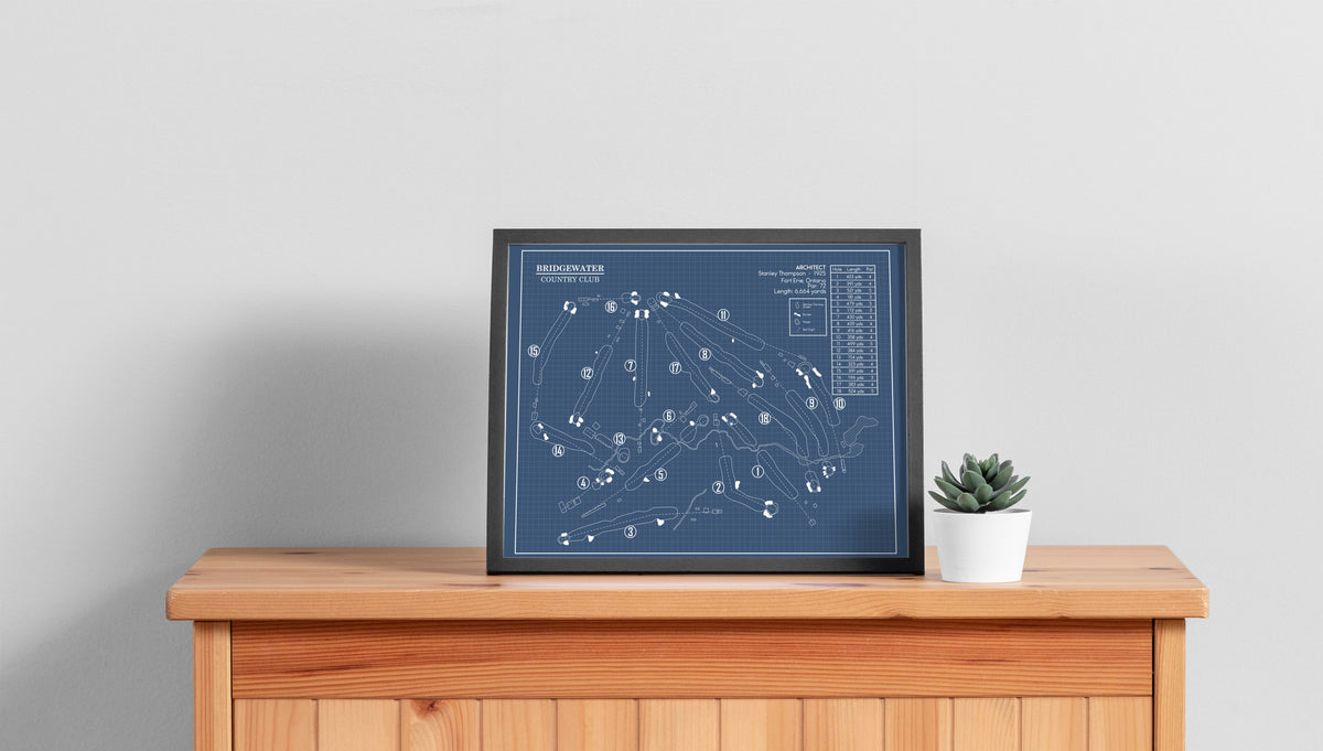 Bridgewater Country Club Blueprint (Print)