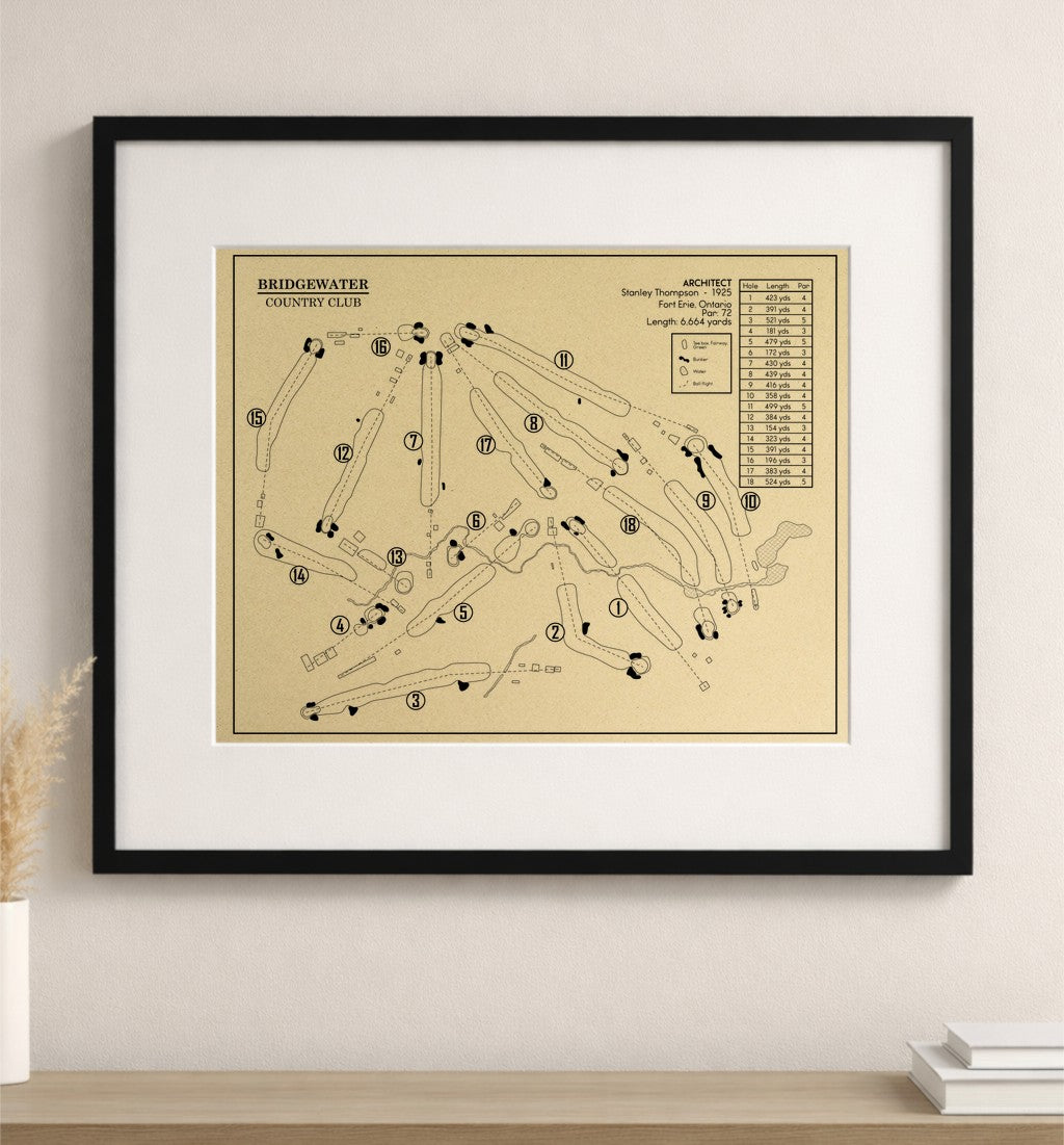Bridgewater Country Club Outline (Print)