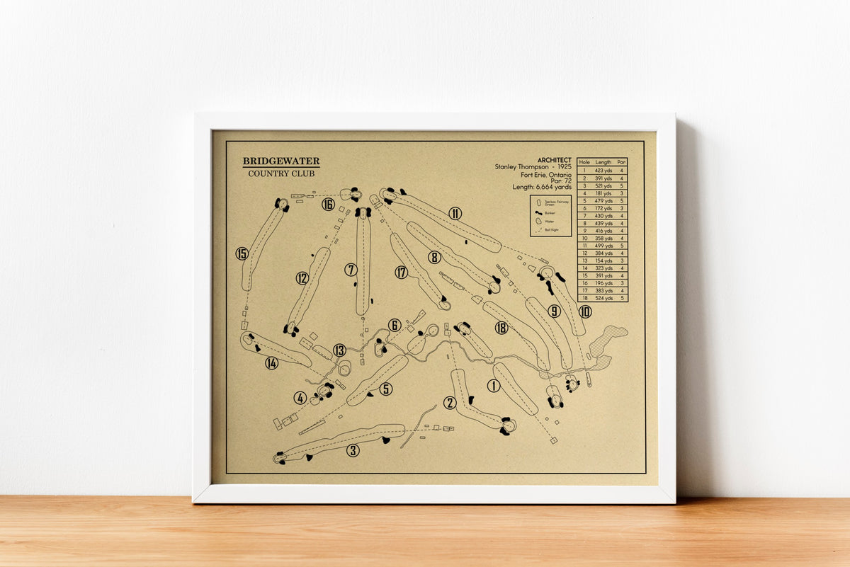 Bridgewater Country Club Outline (Print)