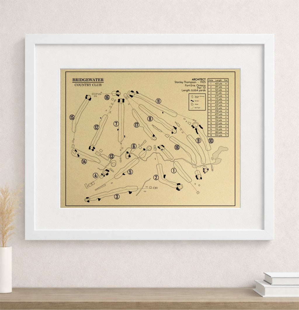 Bridgewater Country Club Outline (Print)
