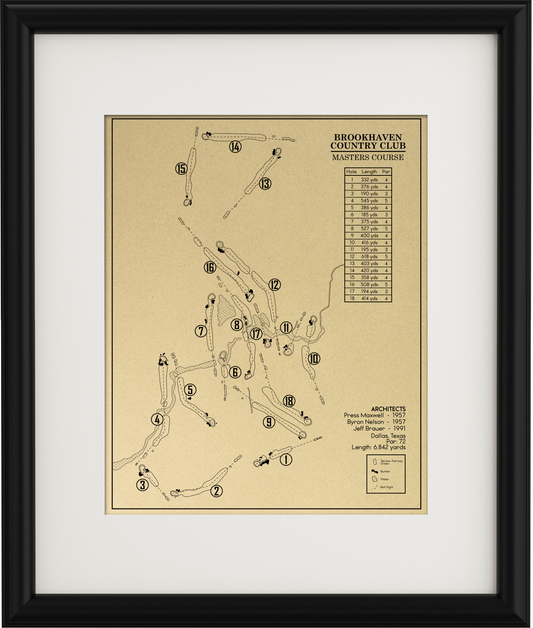 Brookhaven Country Club Master's Course Outline (Print)