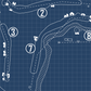 Butler National Golf Club Blueprint (Print)