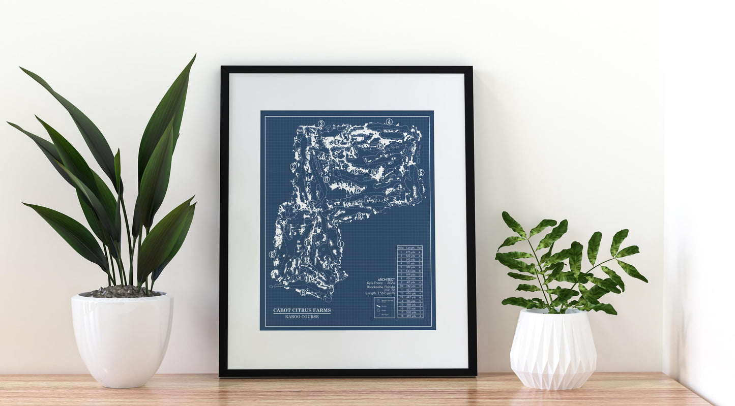Cabot Citrus Farms Karoo Course Blueprint (Print)