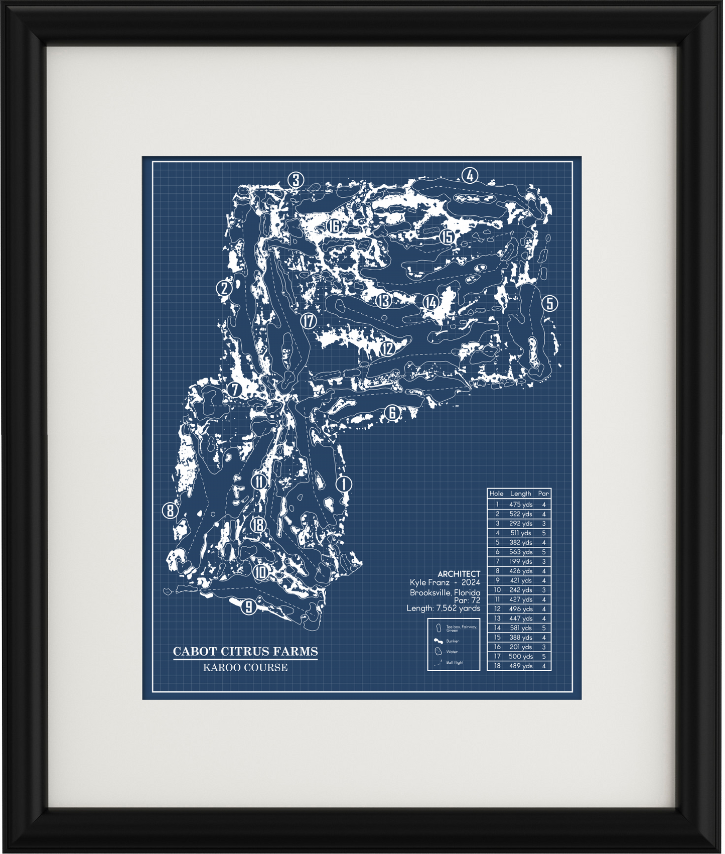 Cabot Citrus Farms Karoo Course Blueprint (Print)
