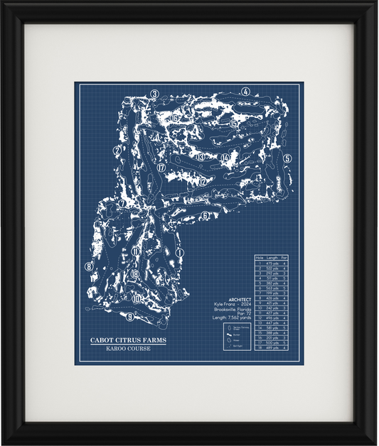 Cabot Citrus Farms Karoo Course Blueprint (Print)