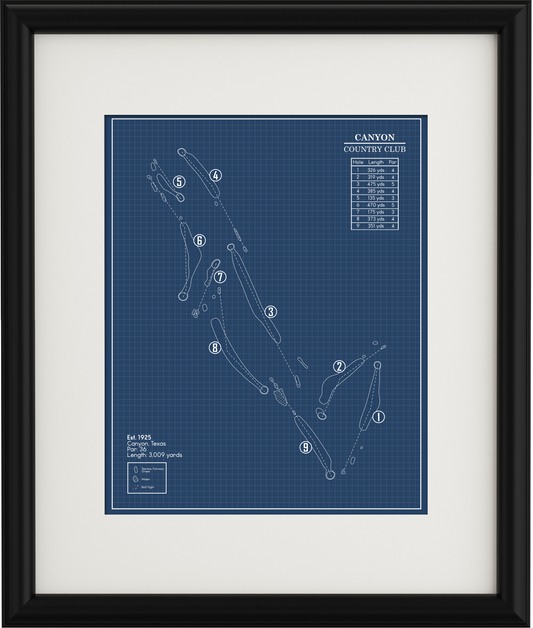 Canyon Country Club Blueprint (Print)