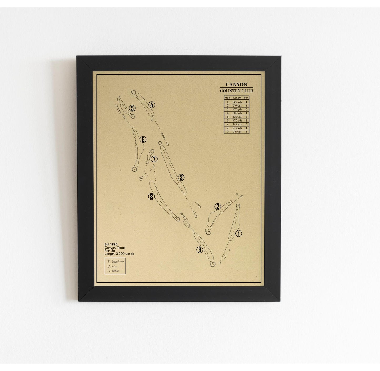 Canyon Country Club Outline (Print)