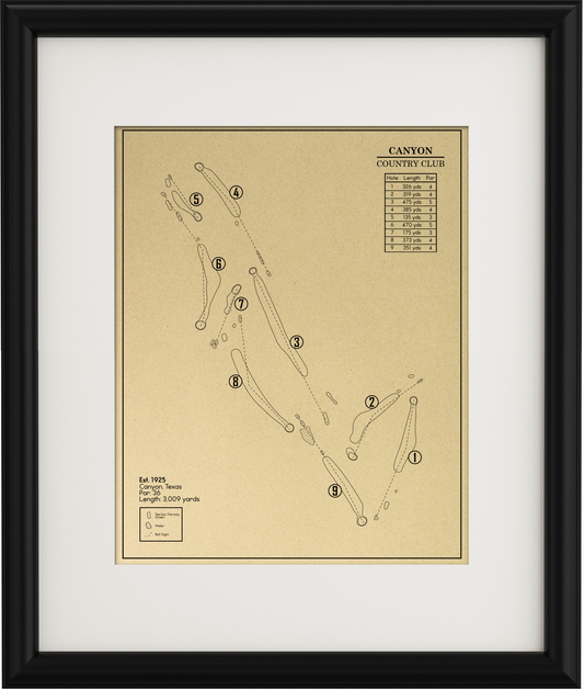 Canyon Country Club Outline (Print)