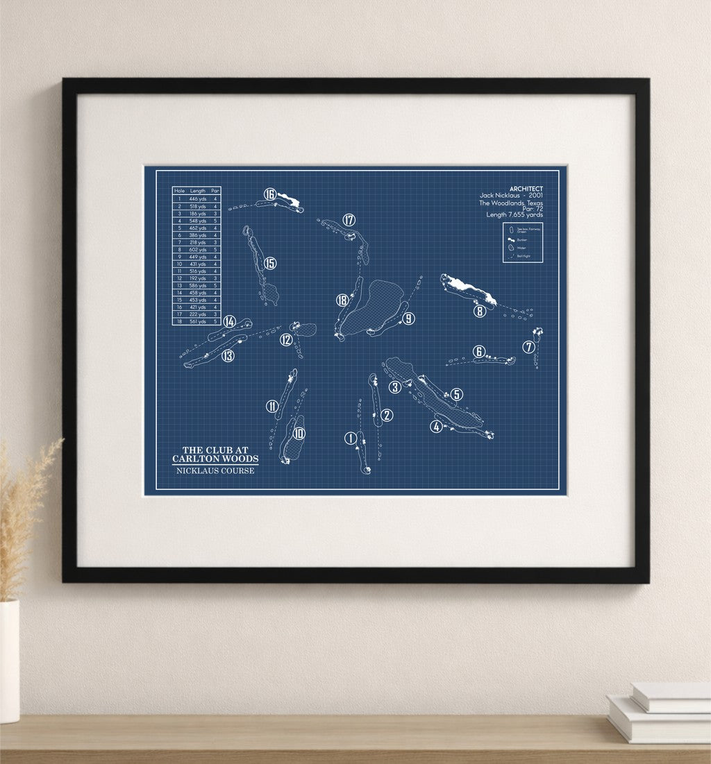 The Club At Carlton Woods - Nicklaus Course Blueprint (Print)