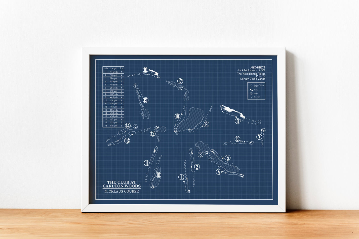 The Club At Carlton Woods - Nicklaus Course Blueprint (Print)