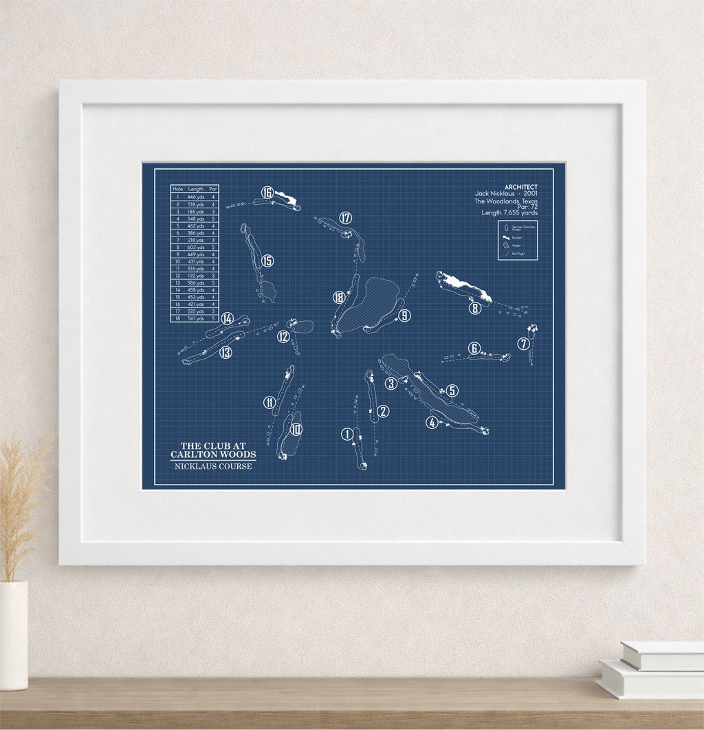 The Club At Carlton Woods - Nicklaus Course Blueprint (Print)