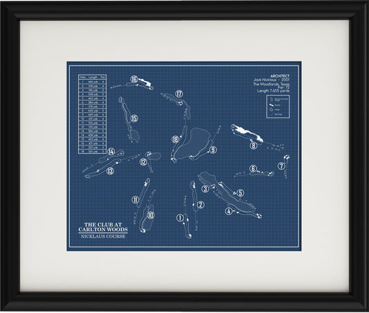 The Club At Carlton Woods - Nicklaus Course Blueprint (Print)