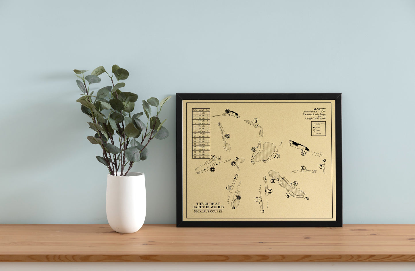 The Club At Carlton Woods - Nicklaus Course Outline (Print)