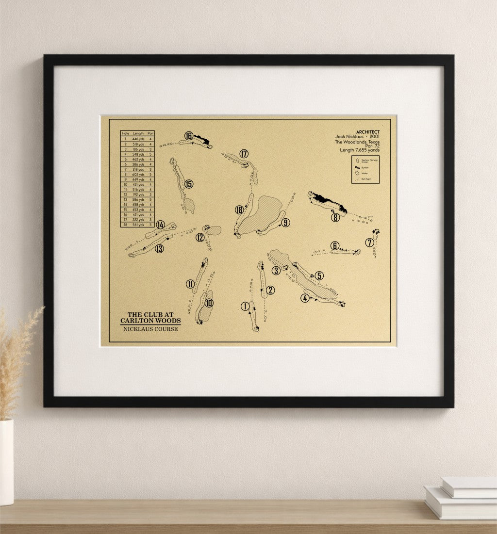 The Club At Carlton Woods - Nicklaus Course Outline (Print)