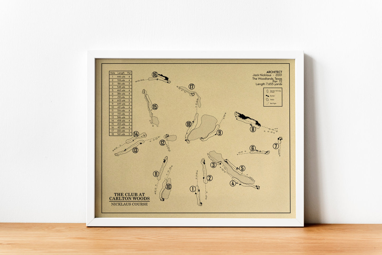 The Club At Carlton Woods - Nicklaus Course Outline (Print)