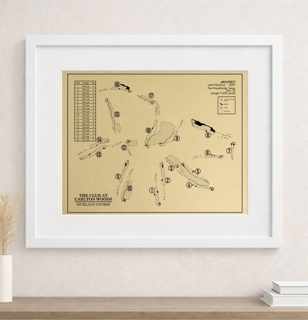 The Club At Carlton Woods - Nicklaus Course Outline (Print)