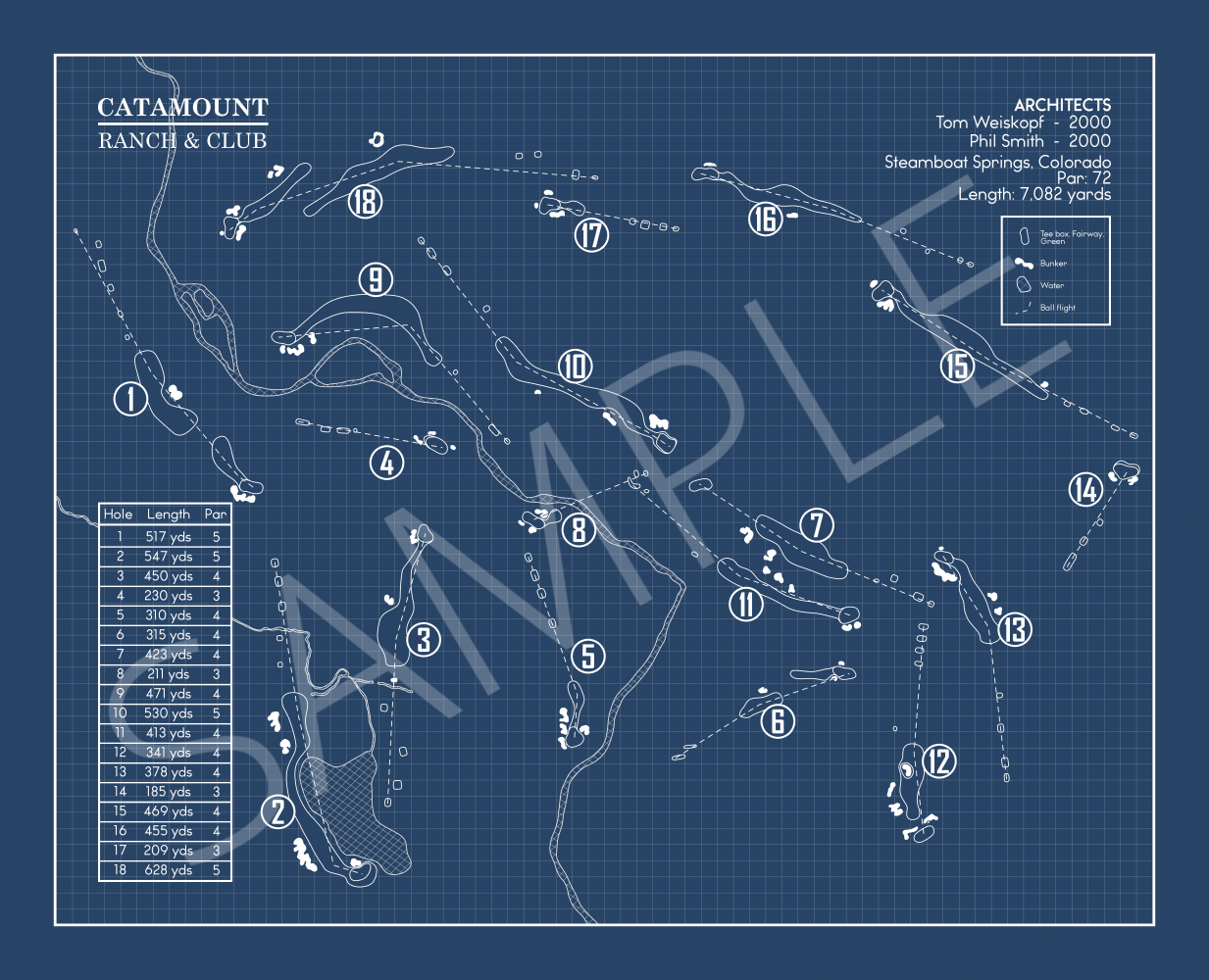 Catamount Ranch & Club Blueprint (Print)