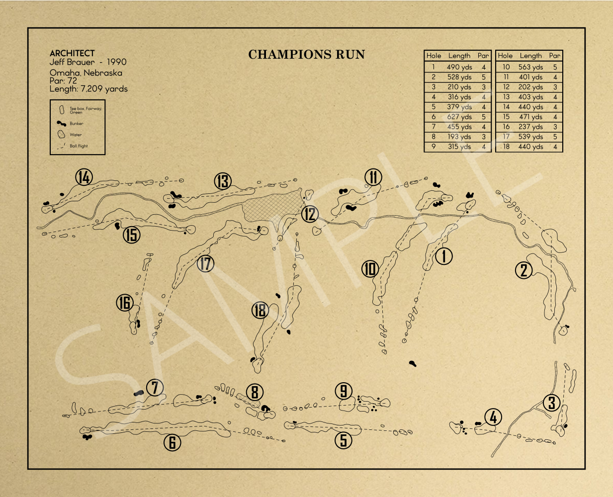 Champions Run Outline (Print)