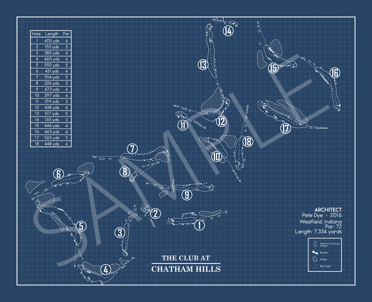 The Club at Chatham Hills Blueprint (Print)