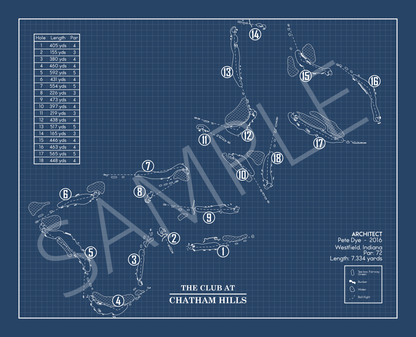 The Club at Chatham Hills Blueprint (Print)