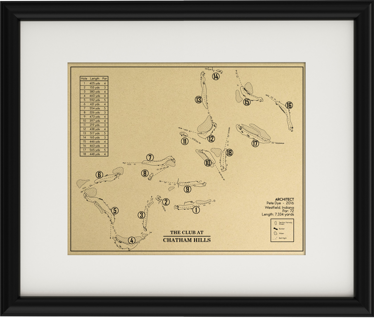 The Club at Chatham Hills Outline (Print)