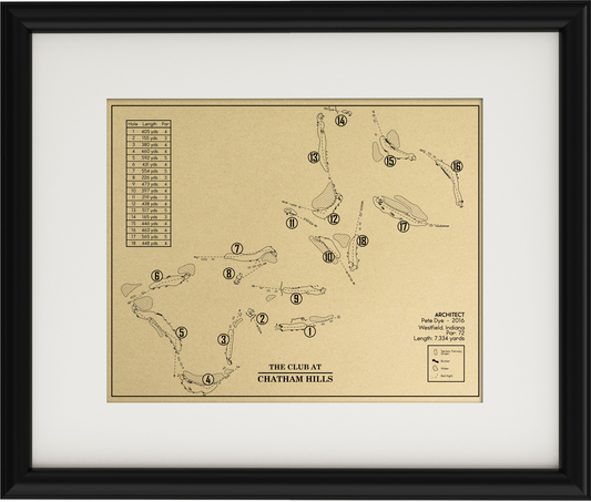 The Club at Chatham Hills Outline (Print)