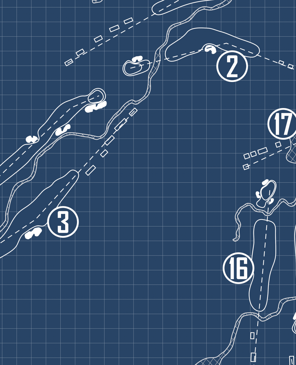 Chenal Country Club Bear Den Course Blueprint (Print)