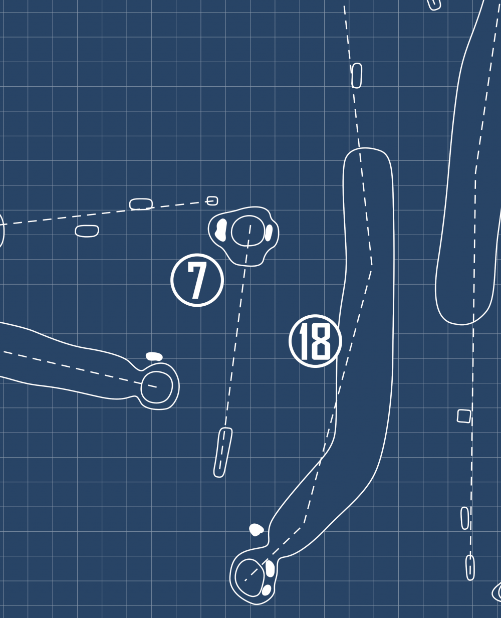 Cherokee Golf Club Blueprint (Print)